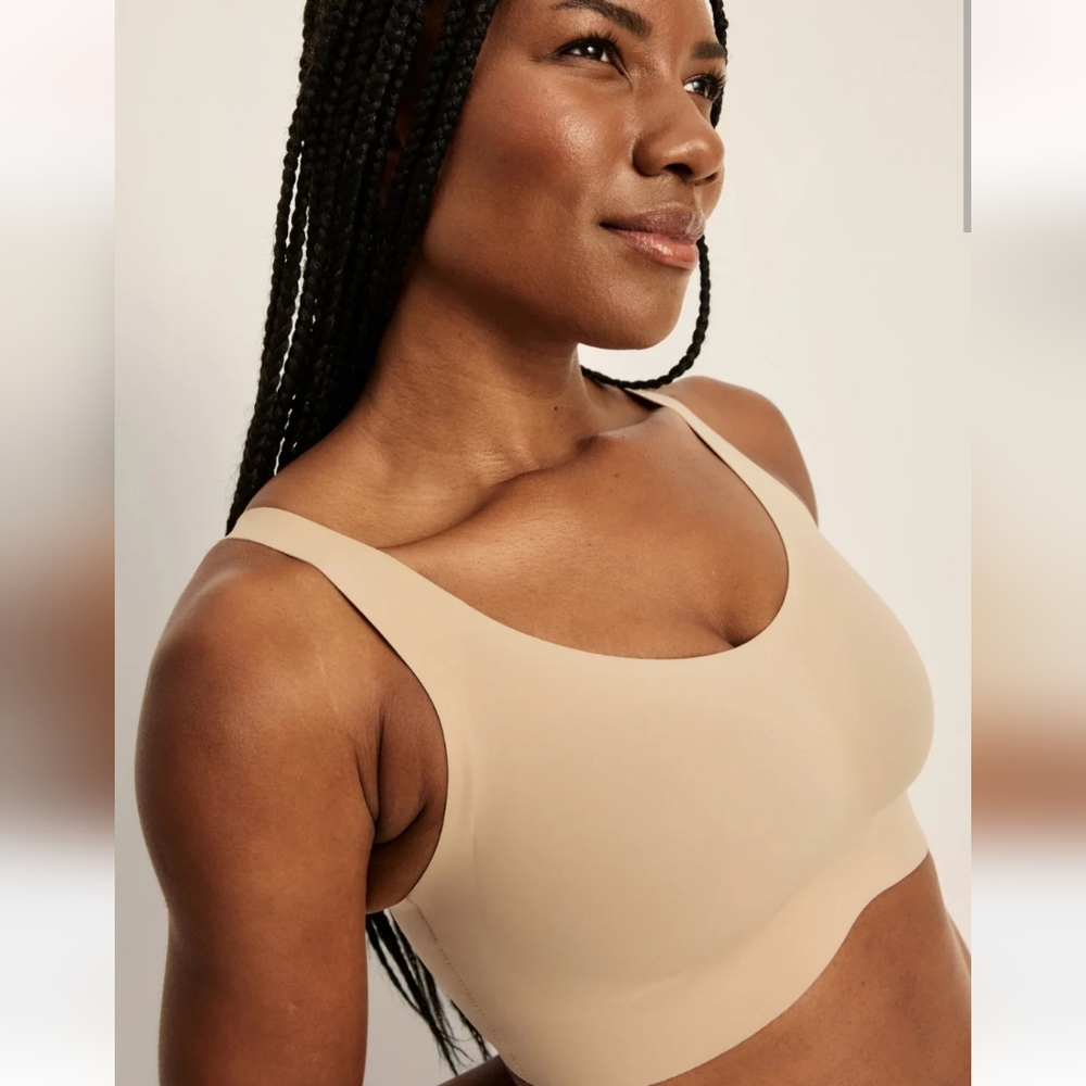 Knix Revolution Adjustable Pullover Bra In Warm Sand